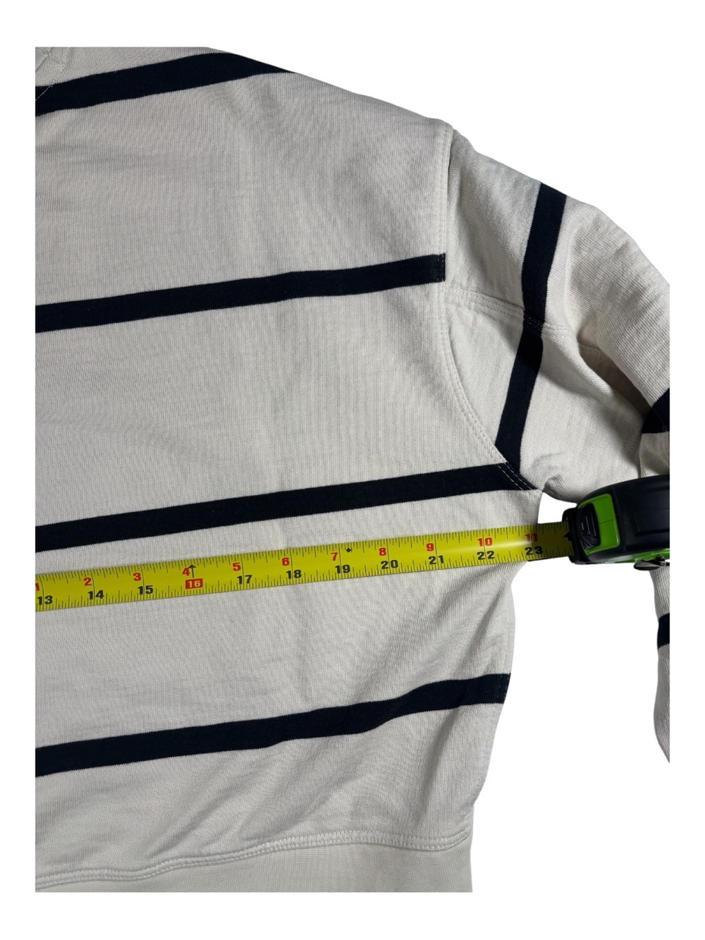 lululemon Perfectly Oversized Cropped Crew Striped Womens Size 6 Athleisure - Picture 4 of 7